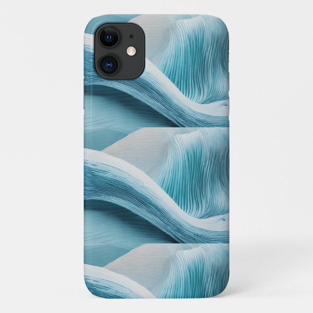 AzureDreams: Abstrato Light Blue capas de iphone"? (Verso)