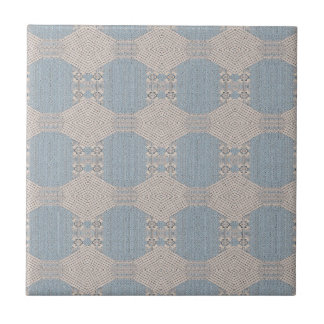Azurévia Lace – Azul Pó e Marfim Geométrico