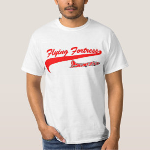 B 17 Fortaleza Voadora Estilo de Baseball T Camisa