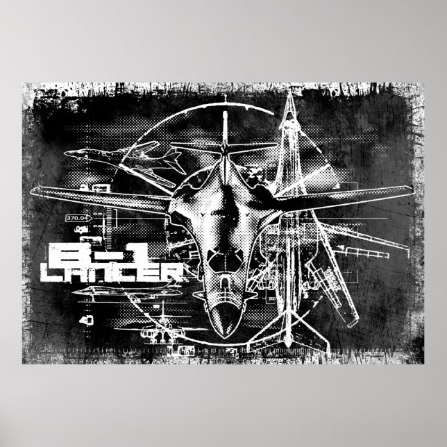 B-1 Lancer Impressão (Frente)