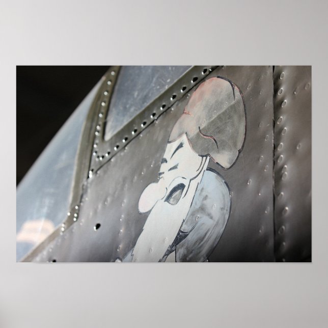 B-25 "Grumpy" Noseart Impressão (Frente)