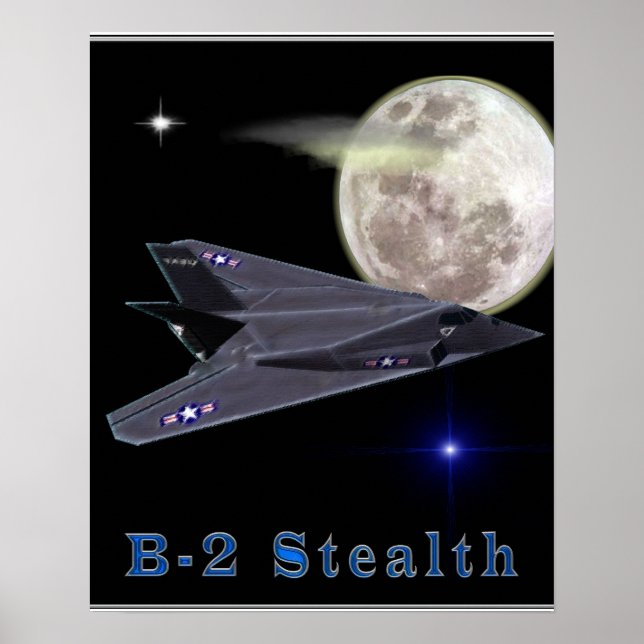 B-2 Posters de bombardeiros furtivos (Frente)
