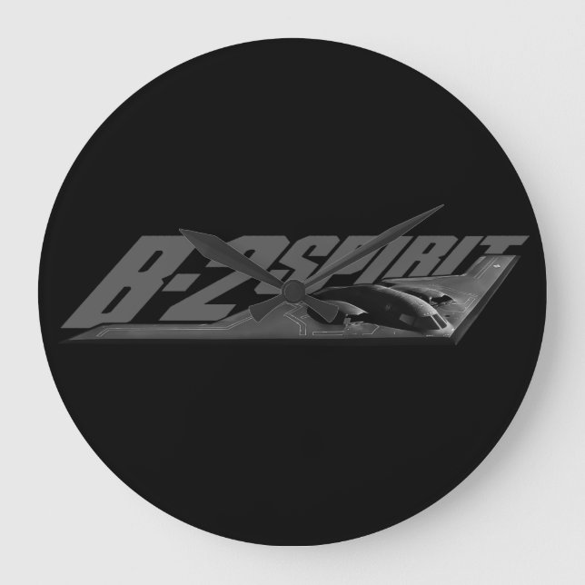 B-2 Relógio de Parede (Grande) Arredondado (Grande (Frente)