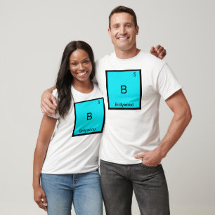 B - Camiseta do Símbolo Químico Engraçado de Bolly