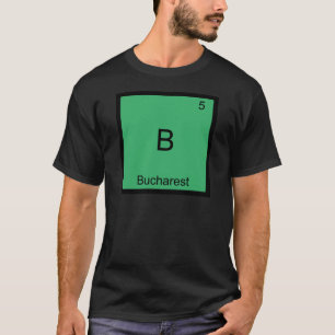 B - Camiseta Símbolo de Elemento Químico Engraçado