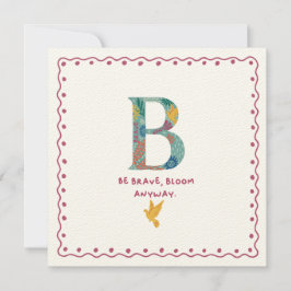 B Cartões de agradecimentos monograma