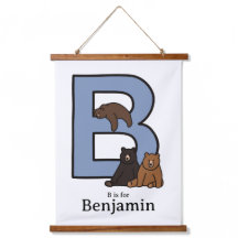 B é para... poster de letra personalizada