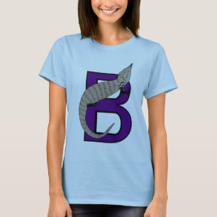 B é para Skink Tongued azul! Camisa