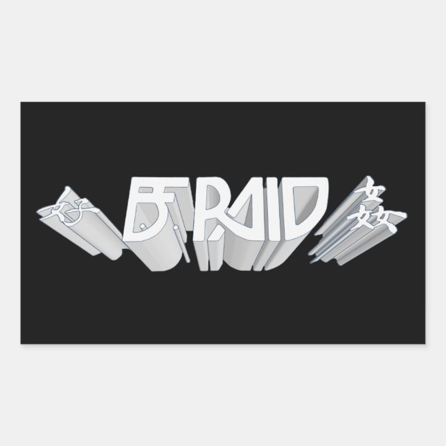 B.F. Conjunto de raid de 4 adesivos (Frente)