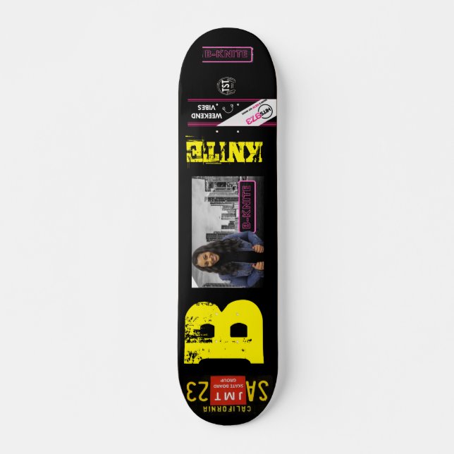 B KNITE  SKATEBOARD / JMT USA Skateboard, Deck 7¾" (Frente)