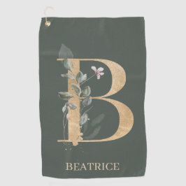 B Monograma Floral Personalizado