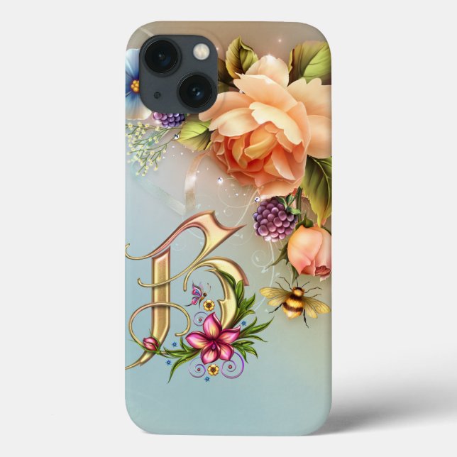 B Monograma iPad Air Case (Verso)