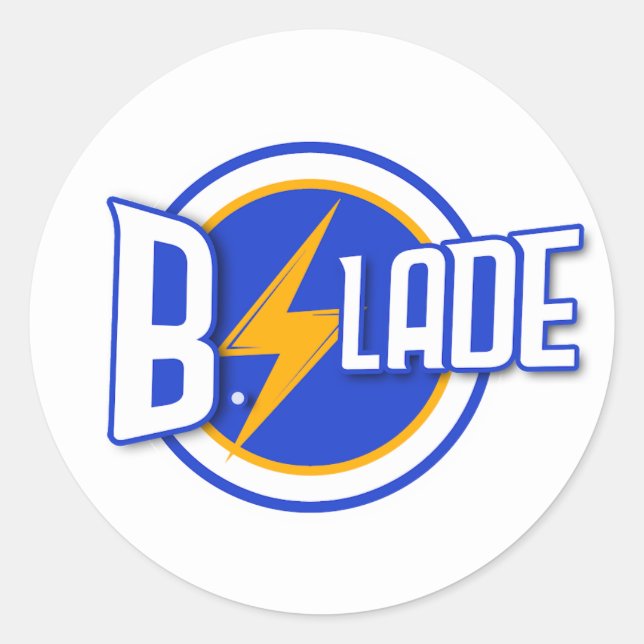 B.Slade - Etiqueta do logotipo Bleu (Frente)