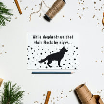 B&W Engraçado | GERMAN SHEPHERD | CARTÕES DE NATAL