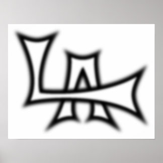 B&W Poster de Los Angeles