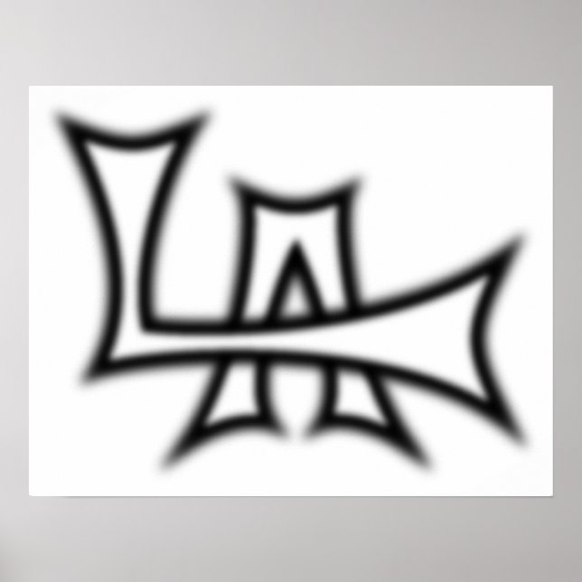 B&W Poster de Los Angeles (Frente)