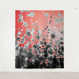 B&W Spotted2 Red - Tapeçaria