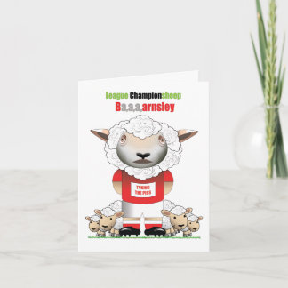 Ba,a,a,arnsley (Barnsley) Cartão de Futebol Engraç