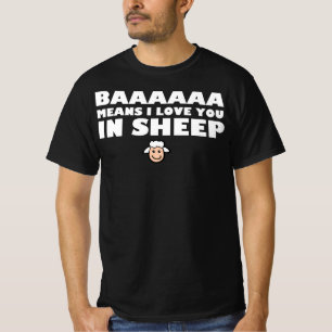Baaa Quer Dizer Que Te Amo Em Ovelha - Camisa De O