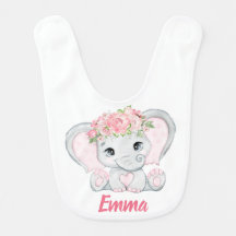 Aquarela Elefante Rosa-Rosa