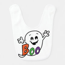 Bavoir bébé halloween boo, halloween baby boo