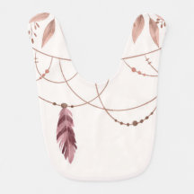 Bib Bebê em Segundo Plano do Boho