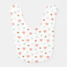 Boho baby girl pastel ama corações