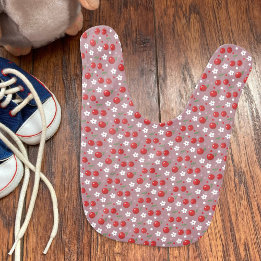 Babador Bonito Cherry Pattern Baby Bib
