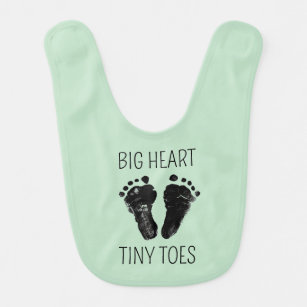 Babador Calçado De Bebê Grande Coração Pequeno Pé De Dedos