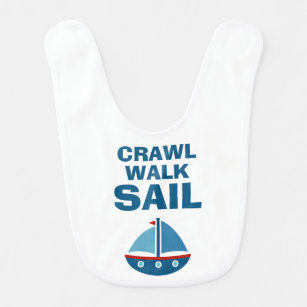 Babador Crawl Walk Sail uma bíblia engraçada para pequeno 