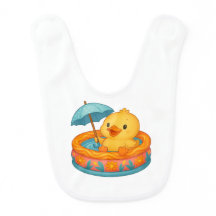 Ducky Bath Time Bib