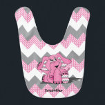 Babador Elefante Funny Cor-de-Rosa<br><div class="desc">Bib Bebê Elefante Rosa. ✔ NOTA: APENAS MUDE AS ÁREAS MODELO NECESSÁRIAS! 😀 Se necessário, você pode remover o texto e começar a adicionar o texto e a fonte que quiser. 📌 Se você precisar de mais personalização, clique no botão "Clique para personalizar mais" ou "Personalizar ou Editar Design" e...</div>