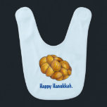 Babador Feliz Hanukkah Chanukah Challah Bread Loaf<br><div class="desc">Bib apresenta uma ilustração original de um pão de challah. Perfeito para Hanukkah! Não vê o que está procurando? Precisa de ajuda para a personalização? Entre em contato com este designer para criar algo só para você.</div>