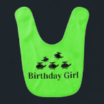 Babador Helicopter Birthday Girl<br><div class="desc">Camisa de honra para a garota de aniversário do helicóptero. Vai com uma coleção inteira de acessórios coordenadores para a primeira festa de aniversário do Pequeno Piloto. Helicópteros verdes adoráveis para trazer um toque de reluz para uma festa de aniversário temática de aviação para seu pequeno piloto. Adicione convites, obrigado...</div>