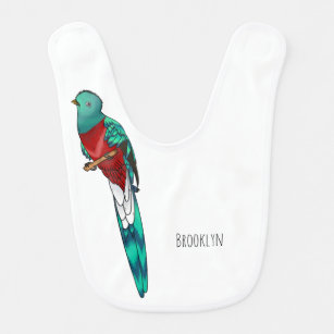 Babador Ilustração quetzal de desenho animado de ave respo