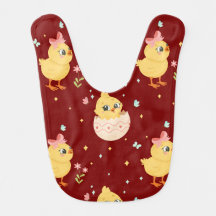 Lindo Pintinho de Páscoa com Laço Rosa Padrão Sem 