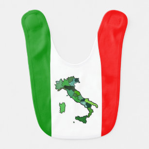 Babador Mapa de Italia e da bandeira italiana