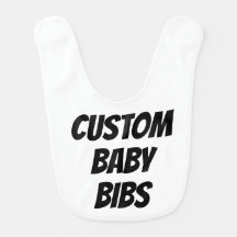 Modelo de Vazio de Bib Bebê Personalizado