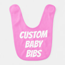 Modelo de Vazio de Bib Bebê Personalizado