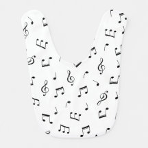 Notas de música Baby Bib