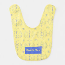 Padrão do bloco Hydrangea amarelo e azul