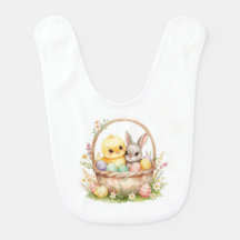 Páscoa Bebê Frango Coelho Aquarela Primavera Bebê