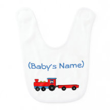 Babador personalizado do bebê do trem