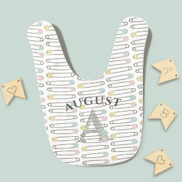 Babador Pino de Fralda moderno - Bib de Bebê Personalizado