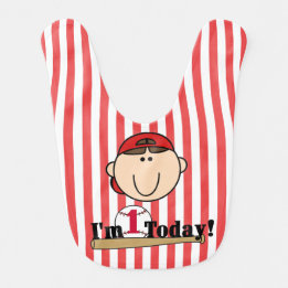 Babador primeiro aniversario De Cabelo Castanho