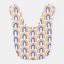 Rainbow Azulejo babe Bib