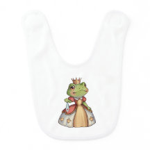 Sapo princesa em uma com uma coroa e um vestido