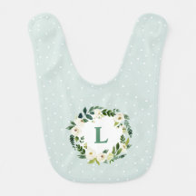 Sweet Greenery Floral Wreath Monograma