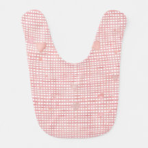 Babador Xadrez Pastel – Rosa & Creme Dia dos Namor