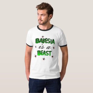 Babesia é uma camisa de carrapato de Lyme besta
